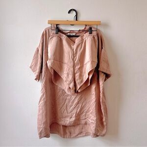 LUNYA Washable Silk Tee Short Set 🌸 Pink